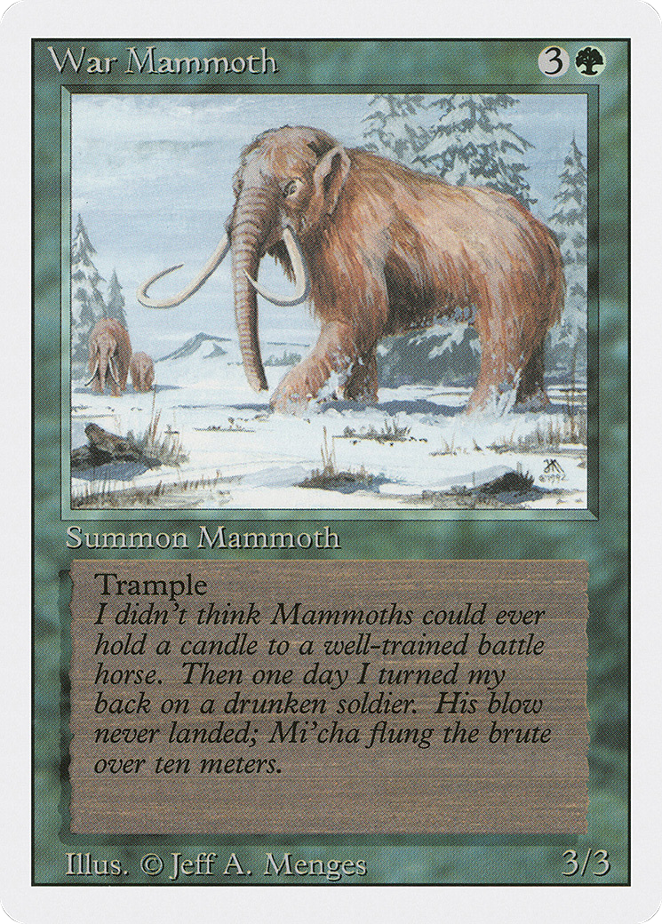 {C} War Mammoth [Revised Edition][3ED 228] - Misty Mountain Games
