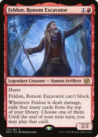 {R} Feldon, Ronom Excavator [The Brothers' War][BRO 135]
