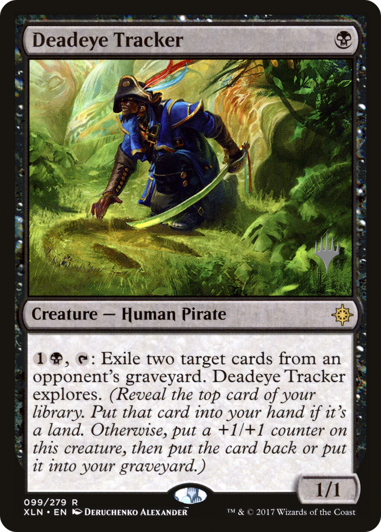 {R} Deadeye Tracker (Promo Pack) [Ixalan Promos][PP XLN 099]