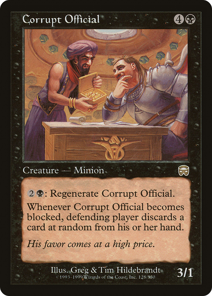 {R} Corrupt Official [Mercadian Masques][MMQ 128] - Misty Mountain Games