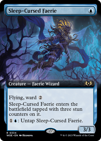 {@R} Sleep-Cursed Faerie (Extended Art) [Wilds of Eldraine][WOE 334]