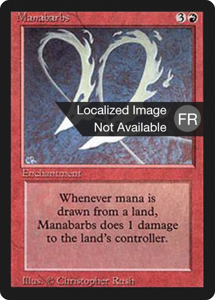 {F} Manabarbs [Foreign Black Border][FBB 3ED 165]