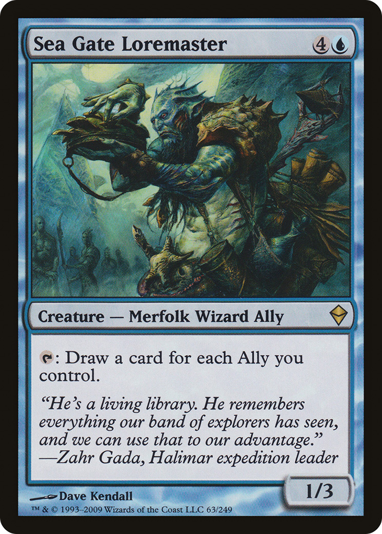 {R} Sea Gate Loremaster [Zendikar][ZEN 063] - Misty Mountain Games