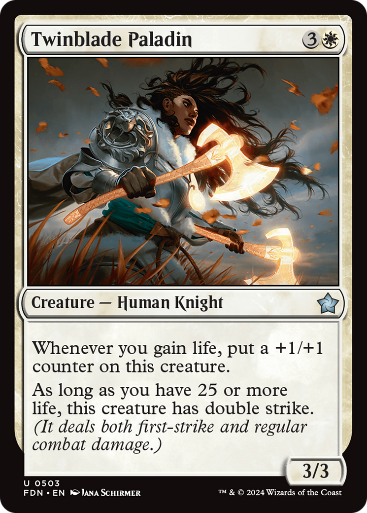 {@C} Twinblade Paladin [Foundations][FDN 503]