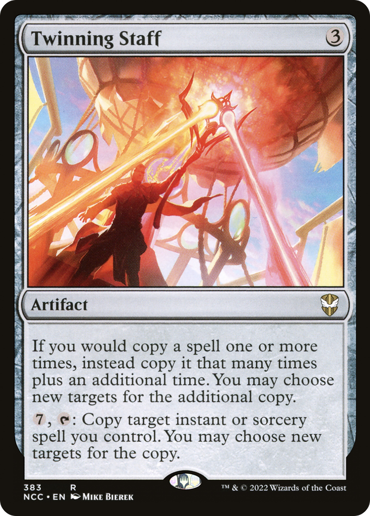 {R} Twinning Staff [Streets of New Capenna Commander][NCC 383]