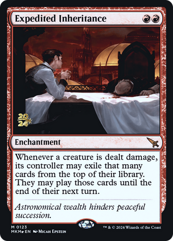 {R} Expedited Inheritance [Murders at Karlov Manor Prerelease Promos][PR MKM 123]