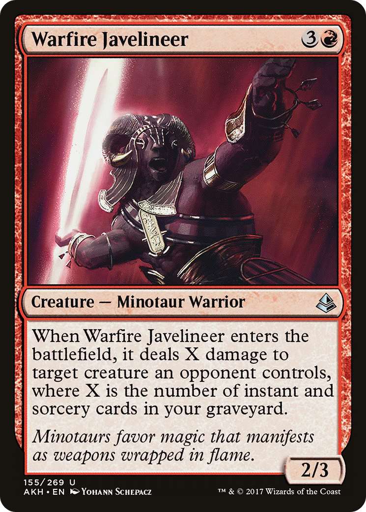 {C} Warfire Javelineer [Amonkhet][AKH 155]