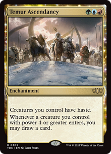 {R} Temur Ascendancy [Tarkir: Dragonstorm Commander][TDC 305]