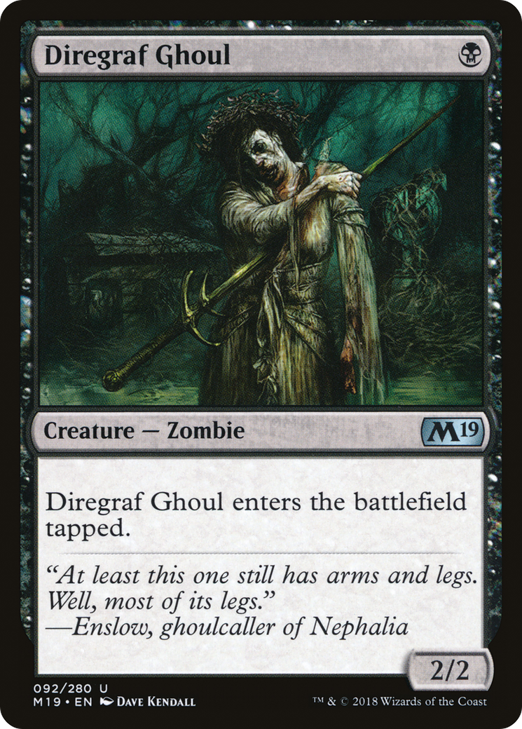 {C} Diregraf Ghoul [Core Set 2019][M19 092]