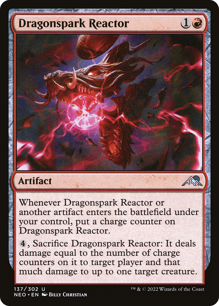 {C} Dragonspark Reactor [Kamigawa: Neon Dynasty][NEO 137]