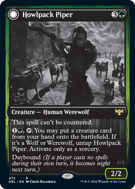 {R} Howlpack Piper // Wildsong Howler [Innistrad: Double Feature][DBL 472]