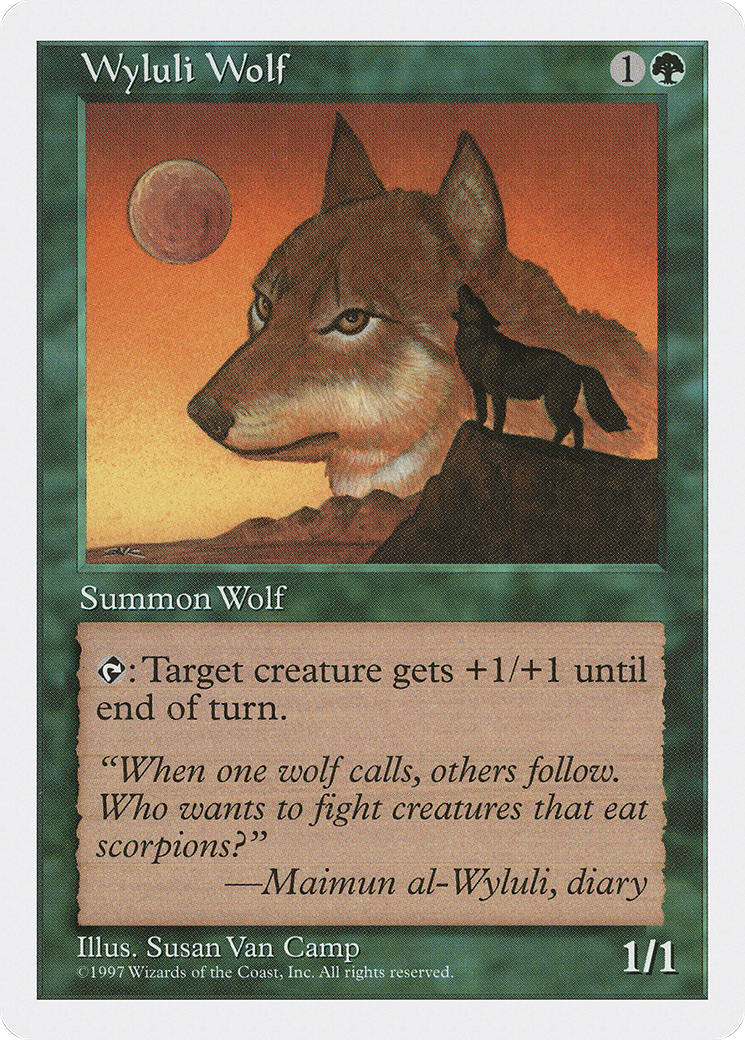 {R} Wyluli Wolf [Fifth Edition][5ED 345] - Misty Mountain Games