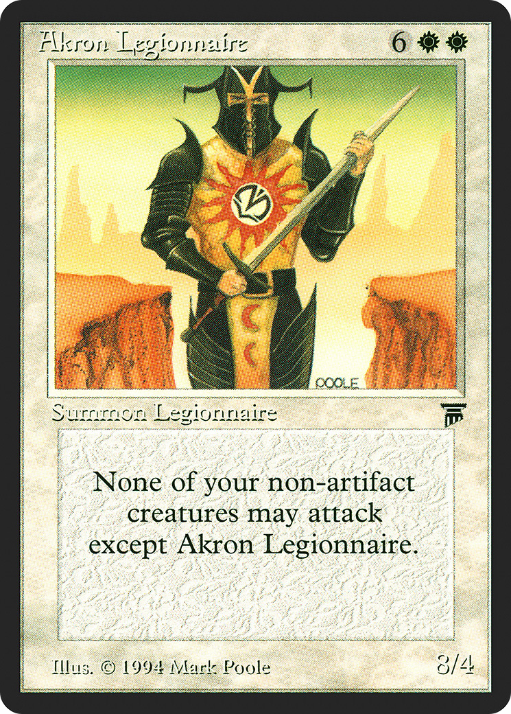 {R} Akron Legionnaire [Legends][LEG 001] - Misty Mountain Games