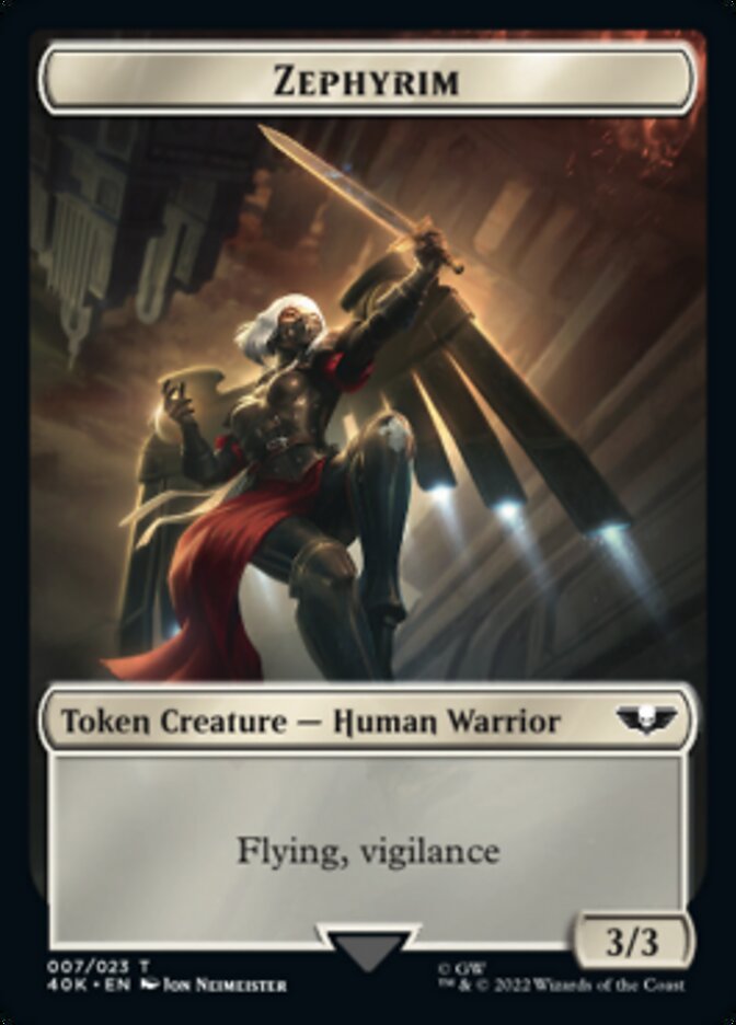 {T} Soldier (002) // Zephyrim Double-sided Token (Surge Foil) [Universes Beyond: Warhammer 40,000 Tokens][SFO T40K 007]
