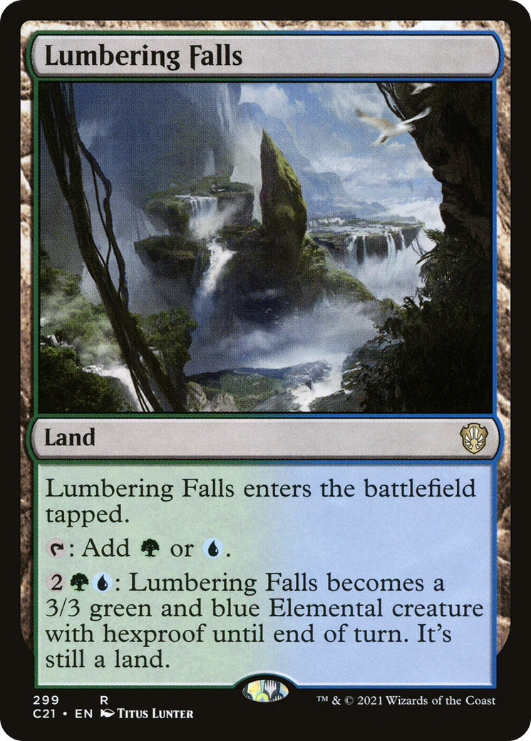 {R} Lumbering Falls [Commander 2021][C21 299]