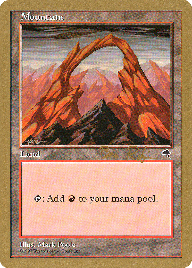 {B}[GB WC98 BR345] Mountain (br345) (Ben Rubin) [World Championship Decks 1998]