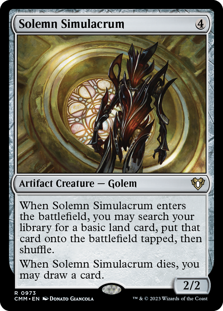 {R} Solemn Simulacrum [Commander Masters][CMM 973]