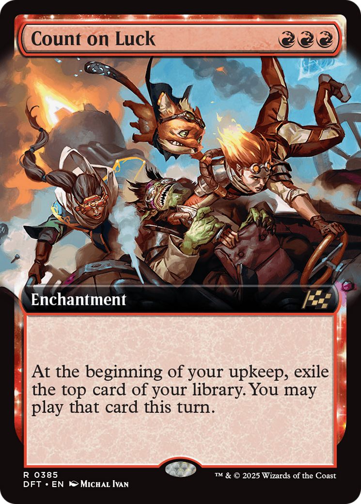 {@R} Count on Luck (Extended Art) [Aetherdrift][DFT 385]