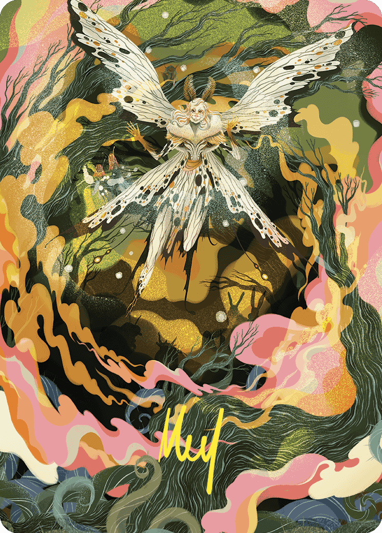 {A} Greater Auramancy Art Card (Gold-Stamped Signature) [Wilds of Eldraine Art Series][GS AWOE 061]