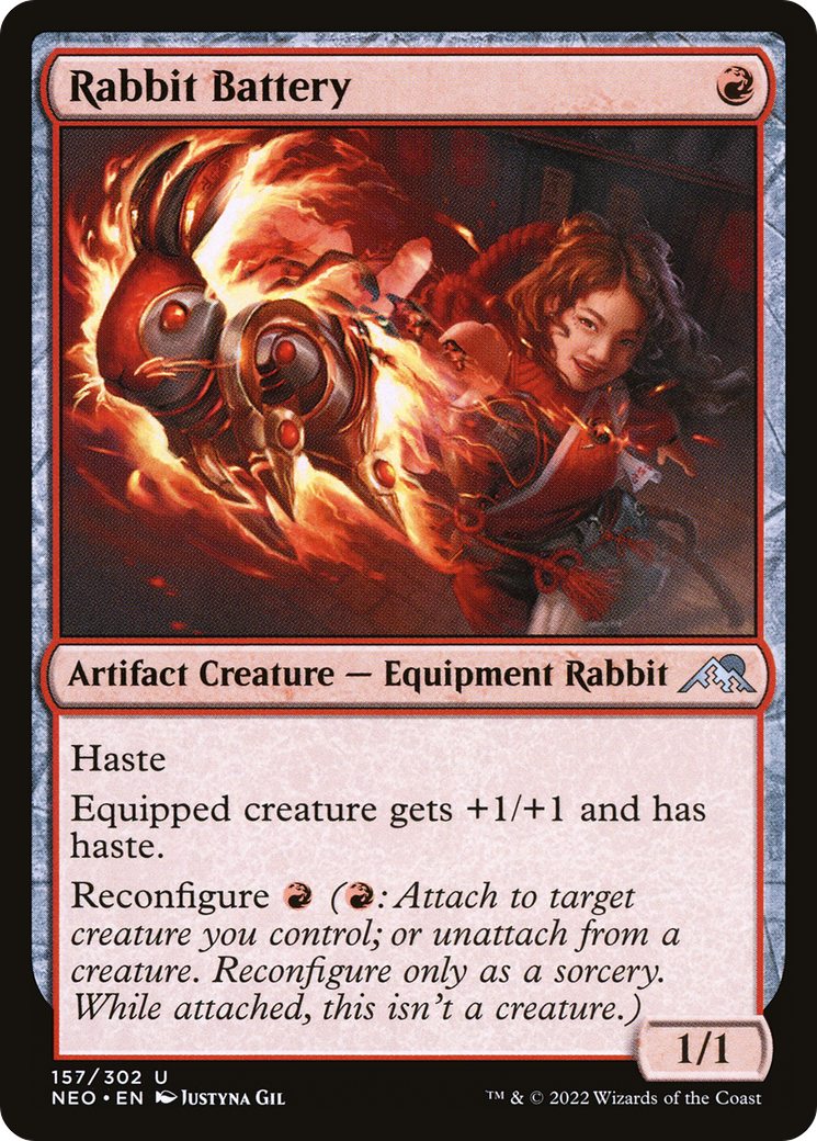 {C} Rabbit Battery [Kamigawa: Neon Dynasty][NEO 157]