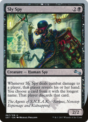 {C} Sly Spy ("Serious, Nonstop Espionage and Kidnapping") [Unstable][UST 67A]
