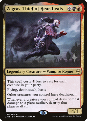 {R} Zagras, Thief of Heartbeats (Promo Pack) [Zendikar Rising Promos][PP ZNR 241]
