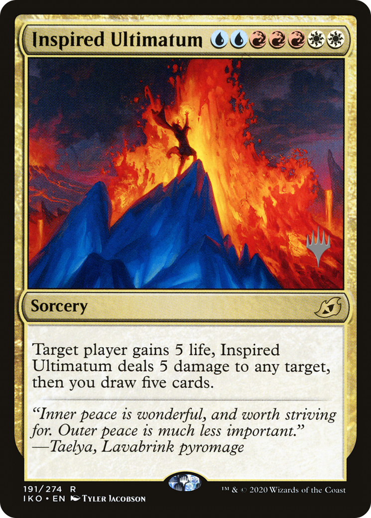 {R} Inspired Ultimatum (Promo Pack) [Ikoria: Lair of Behemoths Promos][PP IKO 191]