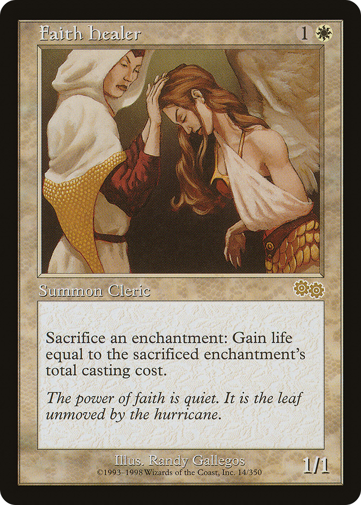 {R} Faith Healer [Urza's Saga][USG 014] - Misty Mountain Games