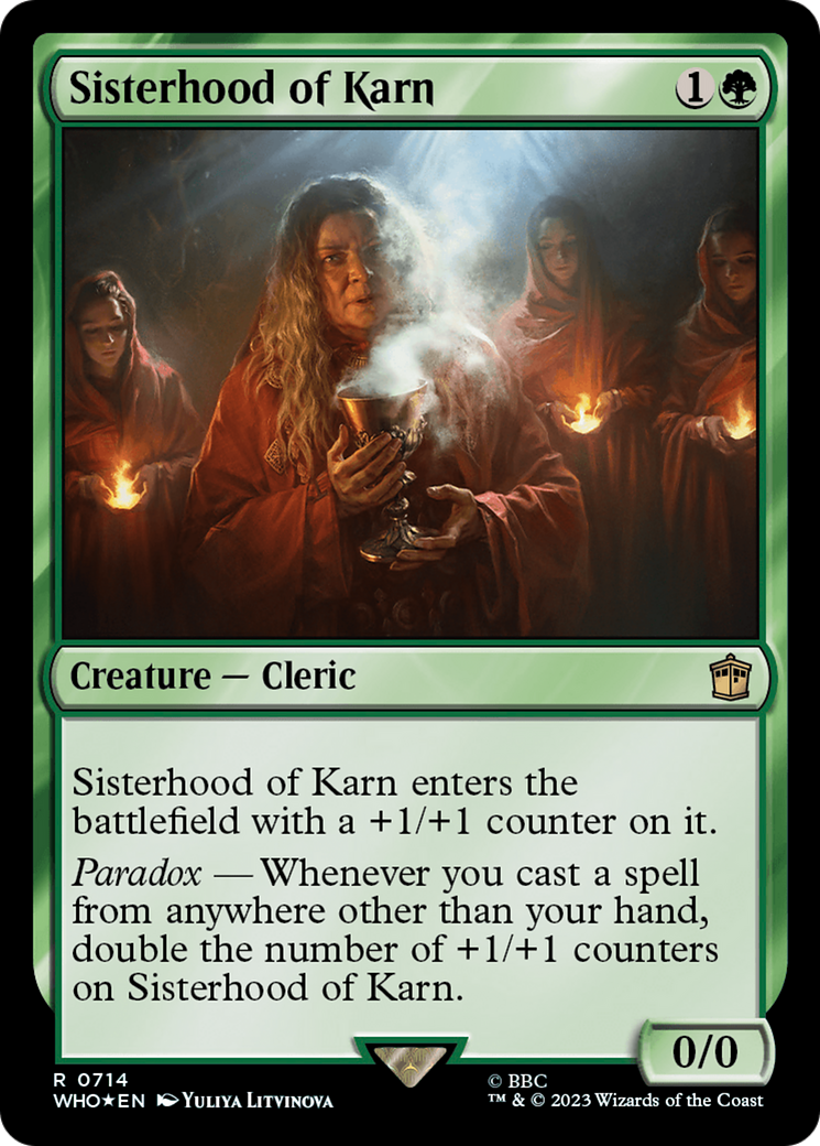 {R} Sisterhood of Karn (Surge Foil) [Doctor Who][WHO 714]