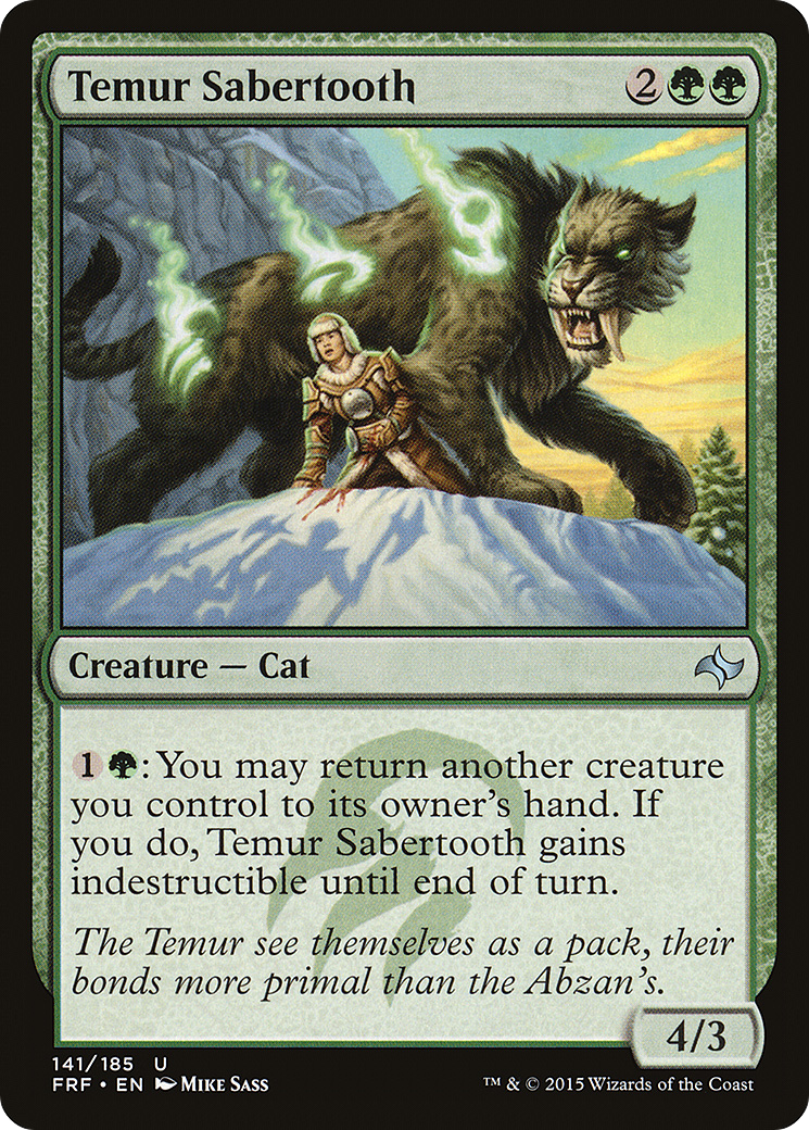 {C} Temur Sabertooth [Fate Reforged][FRF 141] - Misty Mountain Games