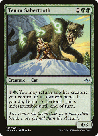 {C} Temur Sabertooth [Fate Reforged][FRF 141]