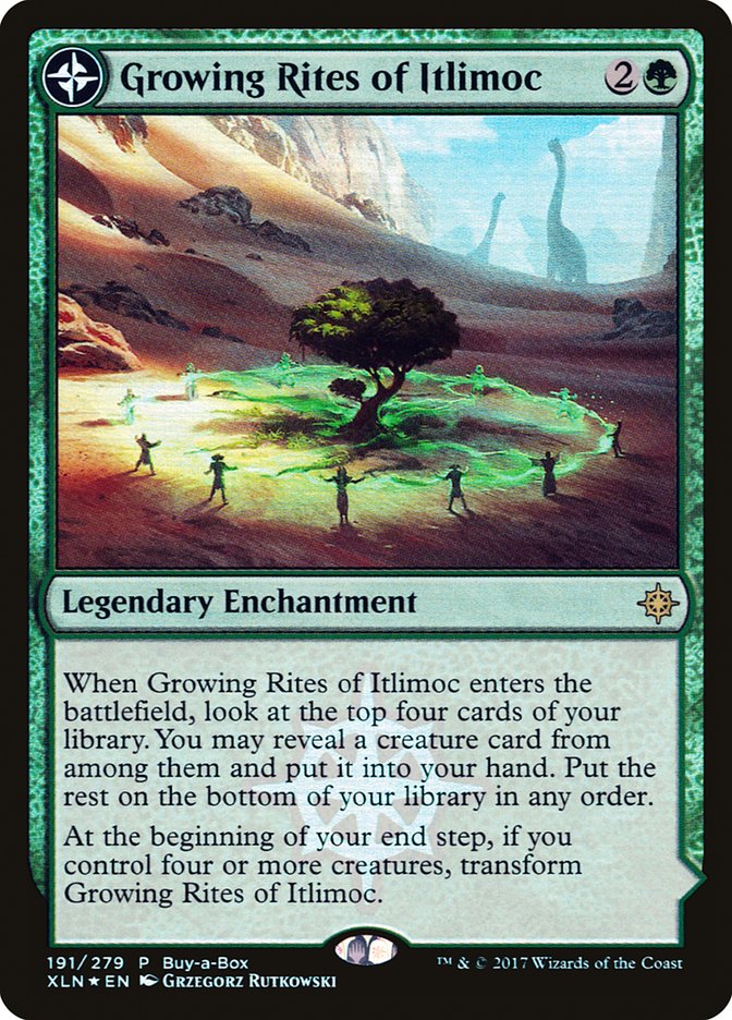 {R} Growing Rites of Itlimoc // Itlimoc, Cradle of the Sun (Buy-A-Box) [Ixalan Treasure Chest][PA PXTC 191] - Misty Mountain Games