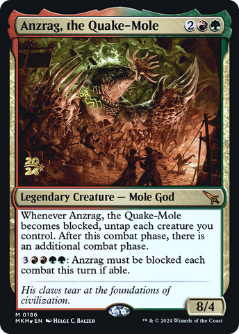 {R} Anzrag, the Quake-Mole [Murders at Karlov Manor Prerelease Promos][PR MKM 186]