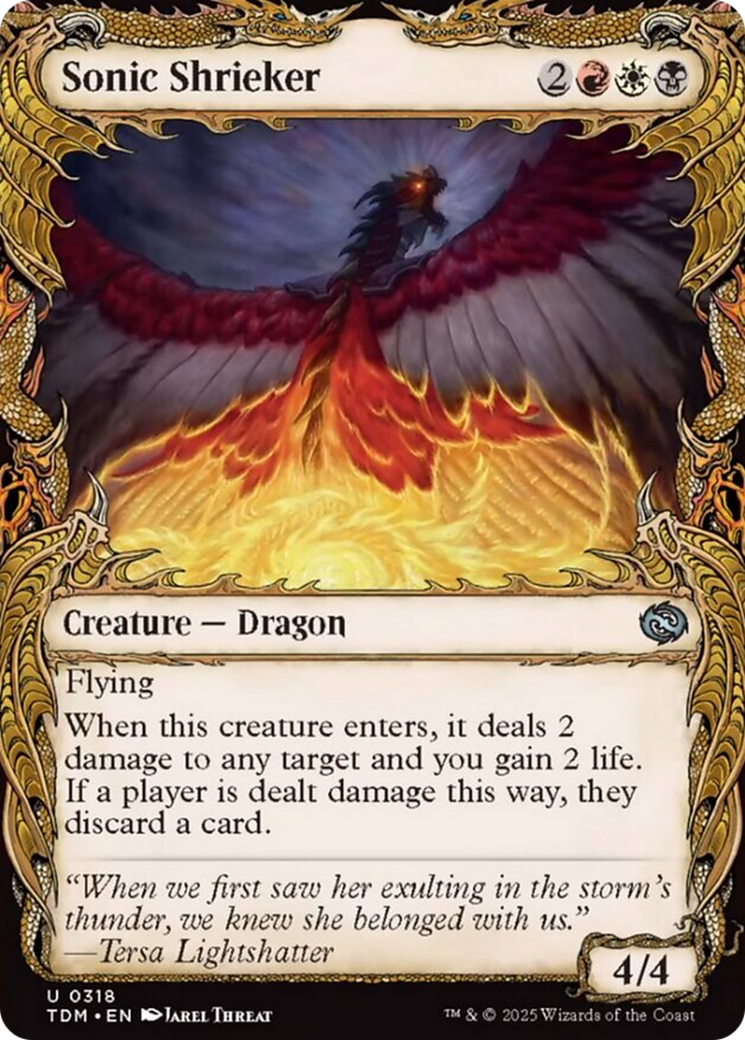 {@C} Sonic Shrieker (Showcase) [Tarkir: Dragonstorm][TDM 318]