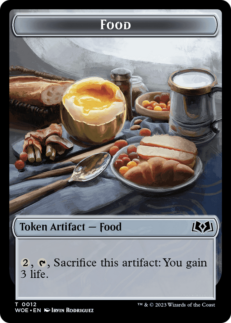 {T} Mouse // Food (0012) Double-Sided Token [Wilds of Eldraine Tokens][TWOE 4//12]