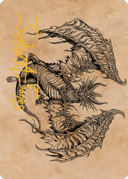 {A} Ganax, Astral Hunter Art Card (Gold-Stamped Signature) [Commander Legends: Battle for Baldur's Gate Art Series][GS ACLB 053]