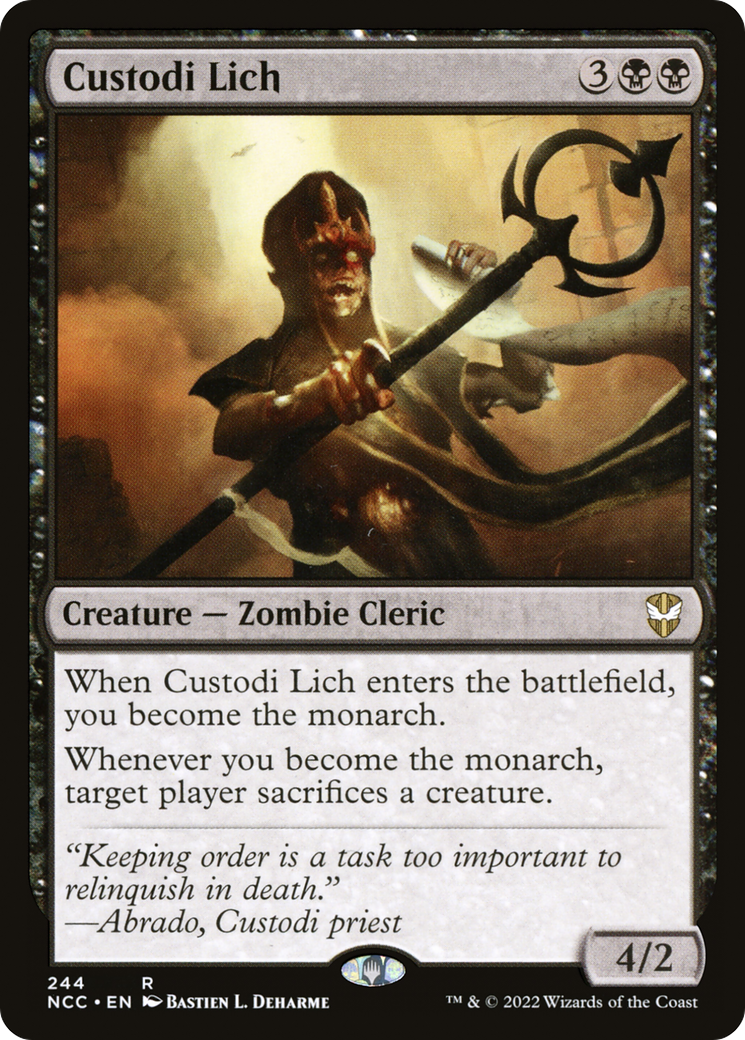 {R} Custodi Lich [Streets of New Capenna Commander][NCC 244]