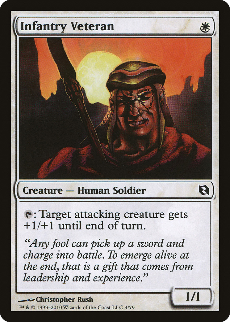 {C} Infantry Veteran [Duel Decks: Elspeth vs. Tezzeret][DDF 004]