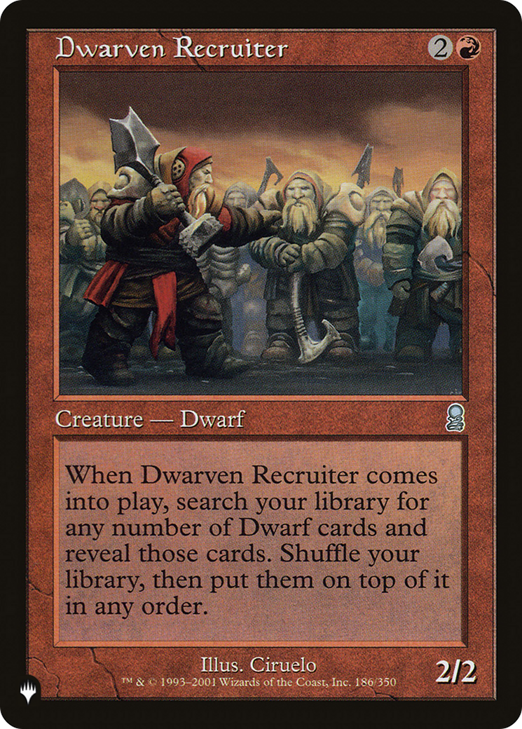Dwarven Recruiter [LIST 186/350]