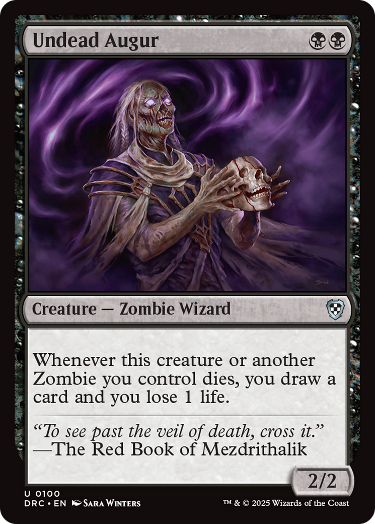 {C} Undead Augur [Aetherdrift Commander][DRC 100]