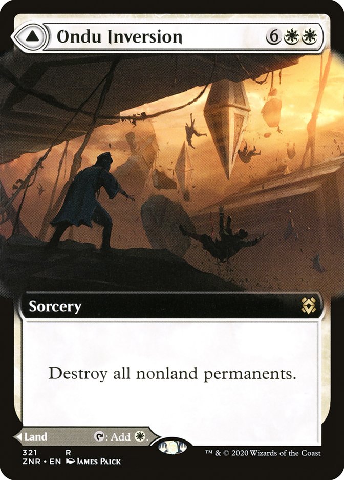 {R} Ondu Inversion // Ondu Skyruins (Extended Art) [Zendikar Rising][ZNR 321]