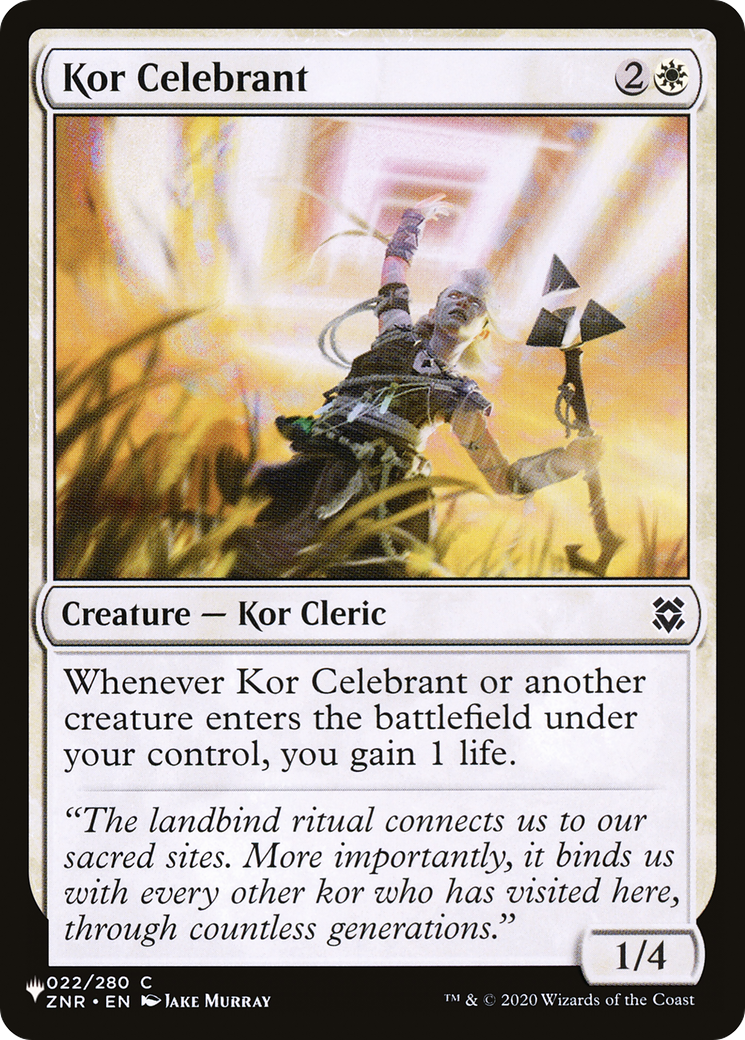 Kor Celebrant [LIST 022/280]