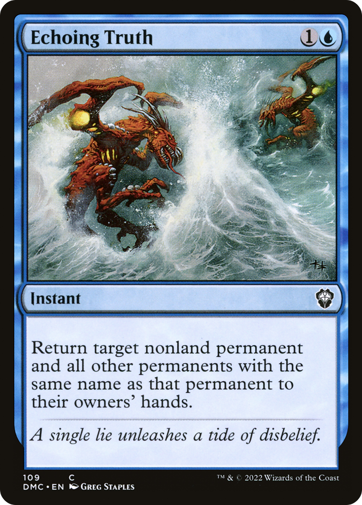 {C} Echoing Truth [Dominaria United Commander][DMC 109]