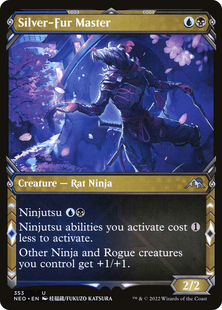 {C} Silver-Fur Master (Showcase Ninja) [Kamigawa: Neon Dynasty][NEO 353]