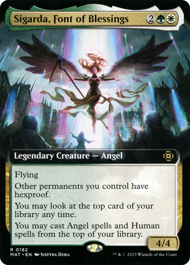 {R} Sigarda, Font of Blessings (Extended Art) [March of the Machine: The Aftermath][MAT 182]