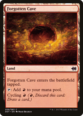 {C} Forgotten Cave [Duel Decks: Merfolk vs. Goblins][DDT 059]
