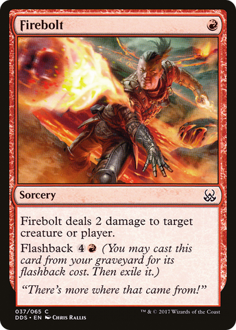 {C} Firebolt [Duel Decks: Mind vs. Might][DDS 037]