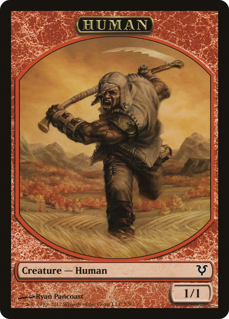 {T} Human Token (7/8) [Avacyn Restored Tokens][TAVR 007]