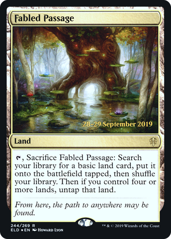 {R} Fabled Passage [Throne of Eldraine Prerelease Promos][PR ELD 244]