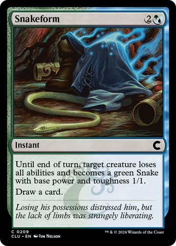 {C} Snakeform [Ravnica: Clue Edition][CLU 209]
